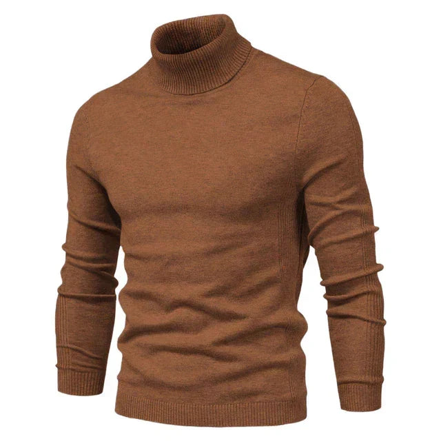 Leopold | Fitted Roll Neck Knit Jumper