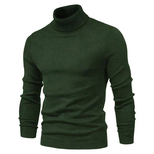 Leopold | Fitted Roll Neck Knit Jumper