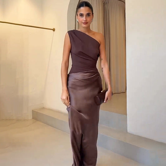 Margot | Women's One-Shoulder Evening Wedding Guest Dress