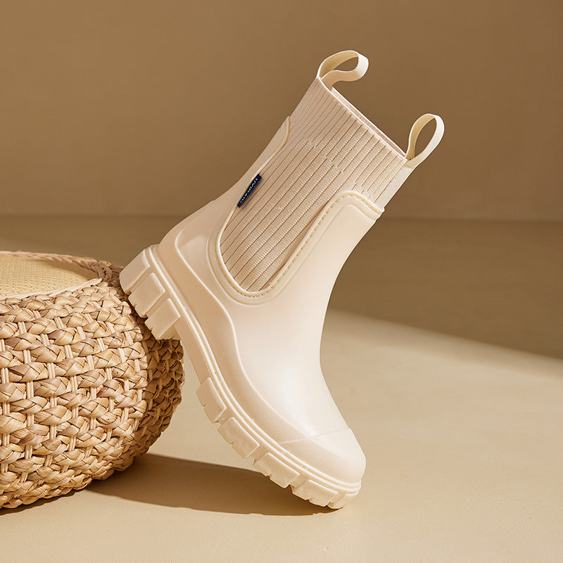 Charlotte | Waterproof Non Slip Chunky Chelsea Ankle Boots