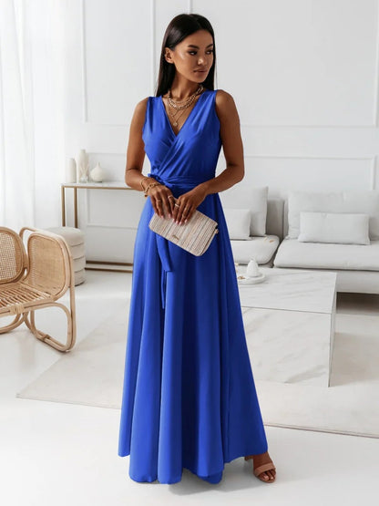 Poppy | Women's Elegant Wrap Maxi Wedding Guest Dress