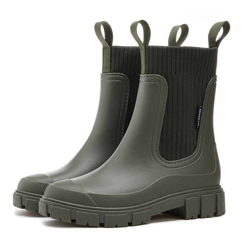 Charlotte | Waterproof Non Slip Chunky Chelsea Ankle Boots