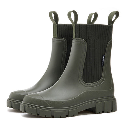 Charlotte | Waterproof Non Slip Chunky Chelsea Ankle Boots