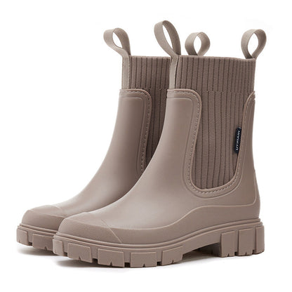 Charlotte | Waterproof Non Slip Chunky Chelsea Ankle Boots