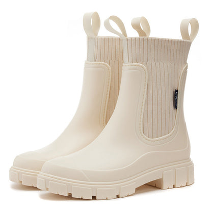 Charlotte | Waterproof Non Slip Chunky Chelsea Ankle Boots