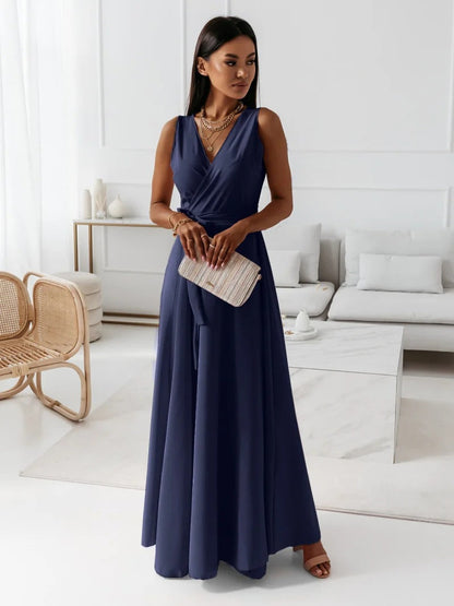 Poppy | Women's Elegant Wrap Maxi Wedding Guest Dress