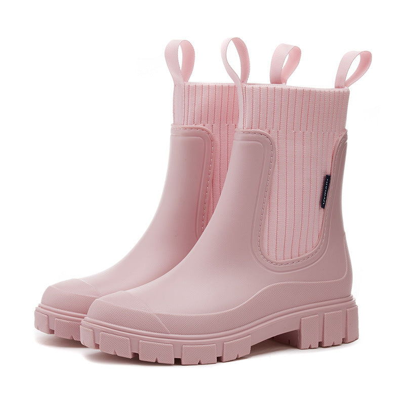 Charlotte | Waterproof Non Slip Chunky Chelsea Ankle Boots