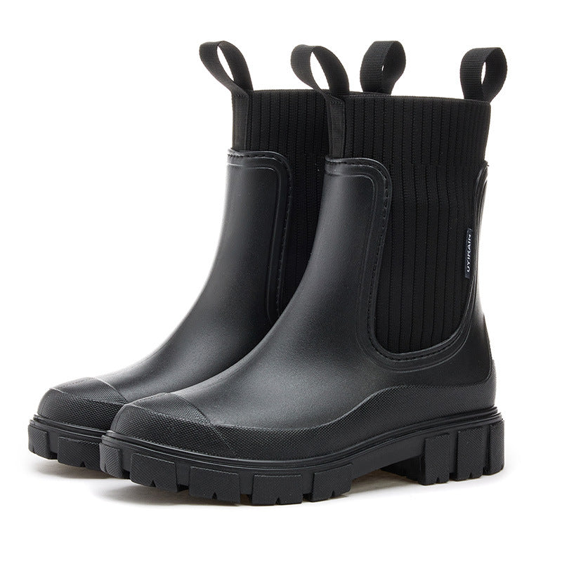 Charlotte | Waterproof Non Slip Chunky Chelsea Ankle Boots