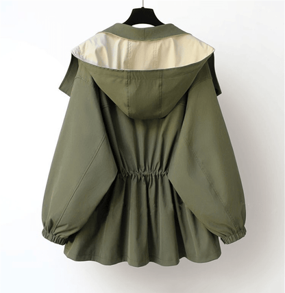 Lize | Elegant Oversized Windbreaker Rain Jacket