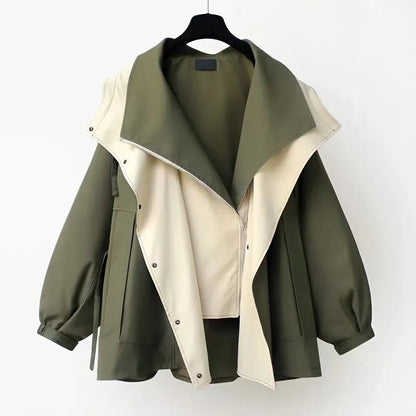 Lize | Elegant Oversized Windbreaker Rain Jacket