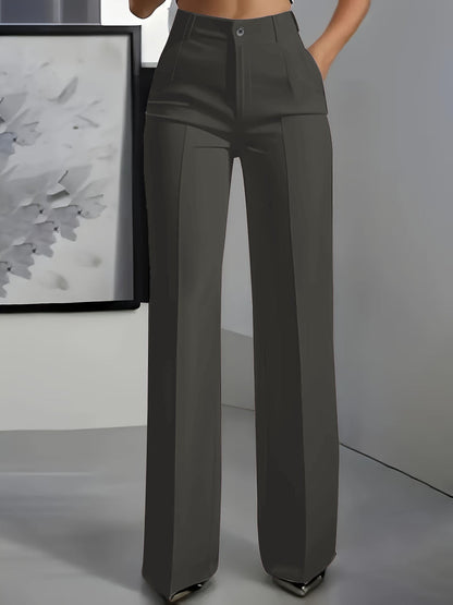 Florence | Polished Wide Leg Tailored Trousers