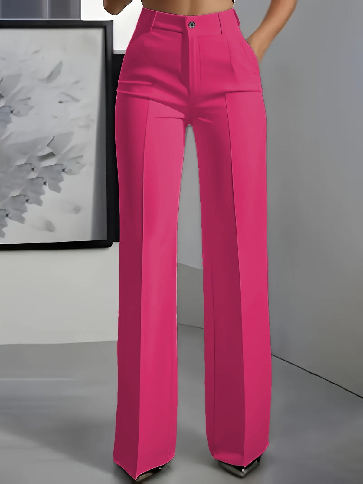 Florence | Polished Wide Leg Tailored Trousers