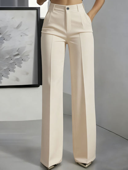 Florence | Polished Wide Leg Tailored Trousers