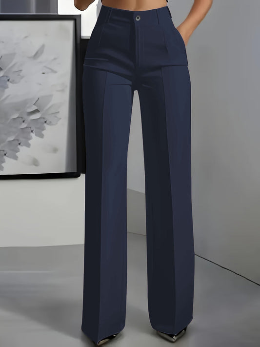 Florence | Polished Wide Leg Tailored Trousers