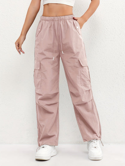 Ginny | Relaxed Cargo Trousers with Drawstring Hem