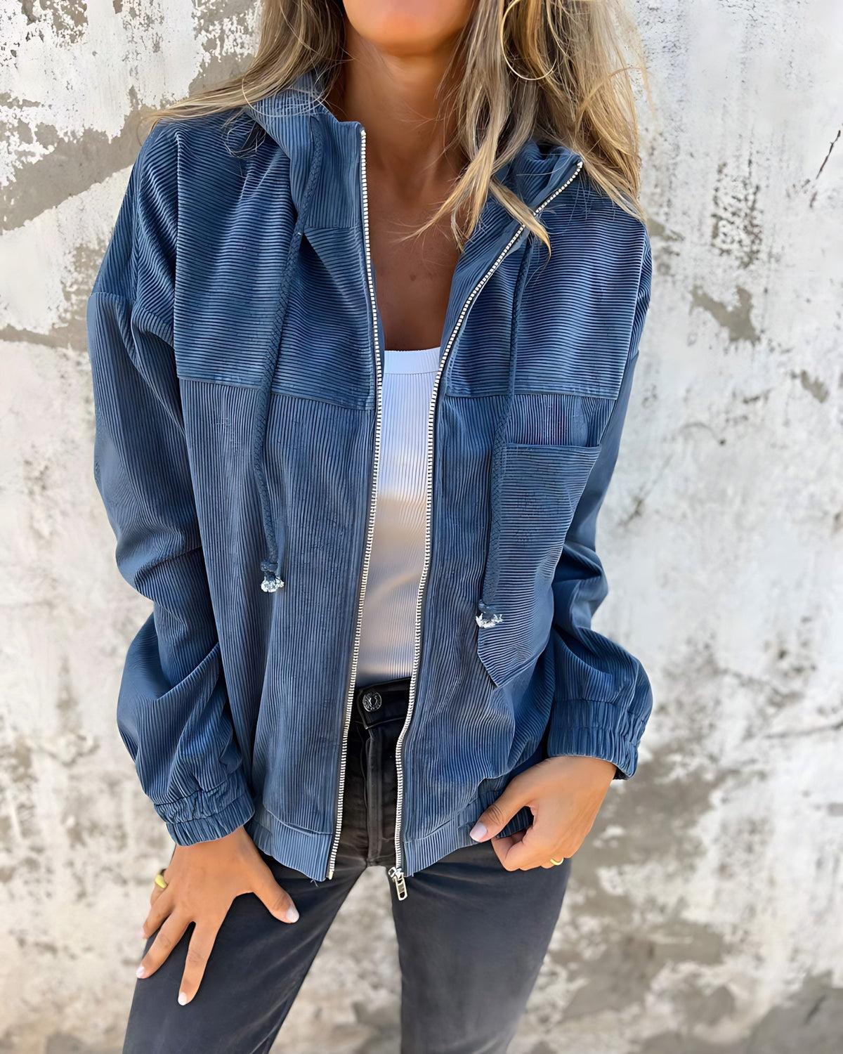 Emma | Relaxed Elegant Hooded Lightweight Jacket