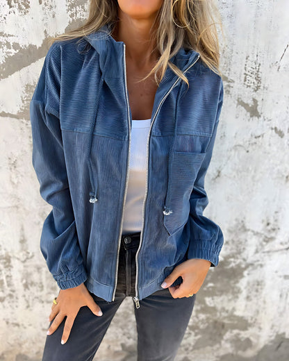 Emma | Relaxed Elegant Hooded Lightweight Jacket
