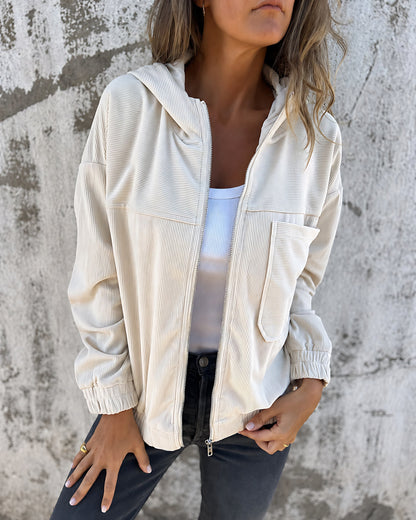Emma | Relaxed Elegant Hooded Lightweight Jacket