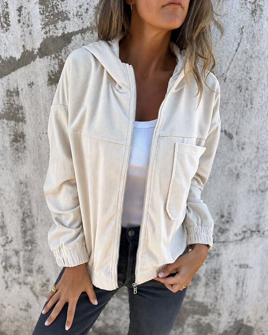Emma | Relaxed Elegant Hooded Lightweight Jacket
