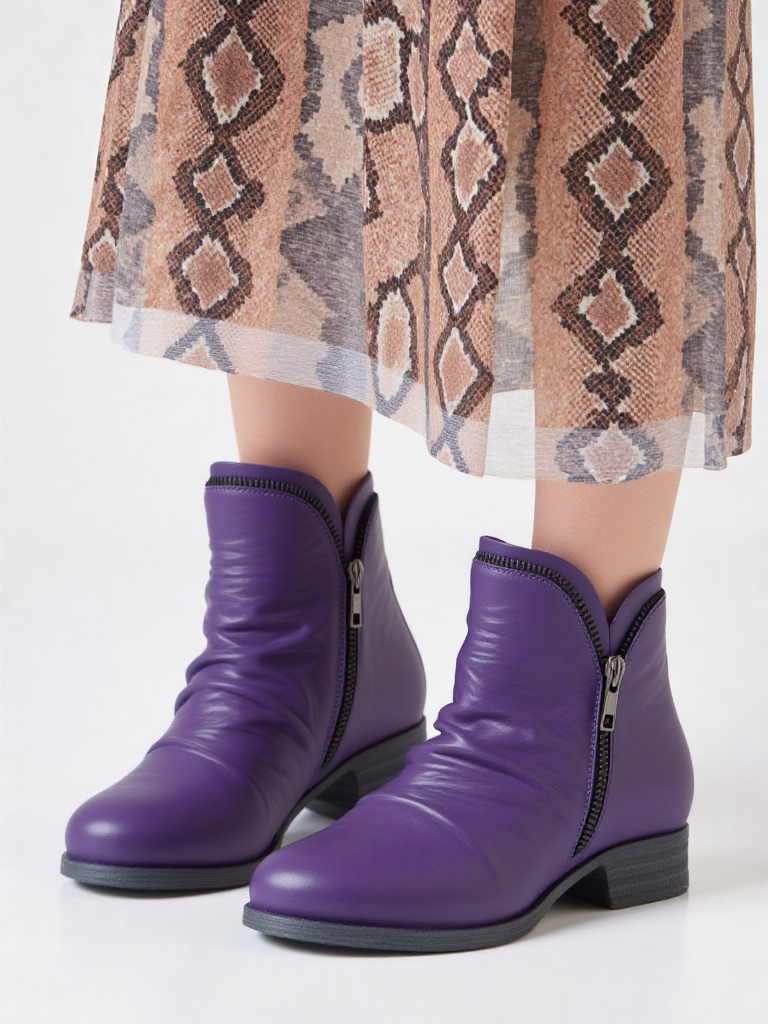 Lily | Faux Leather Ruched Cut Out Block Heel Ankle Boots