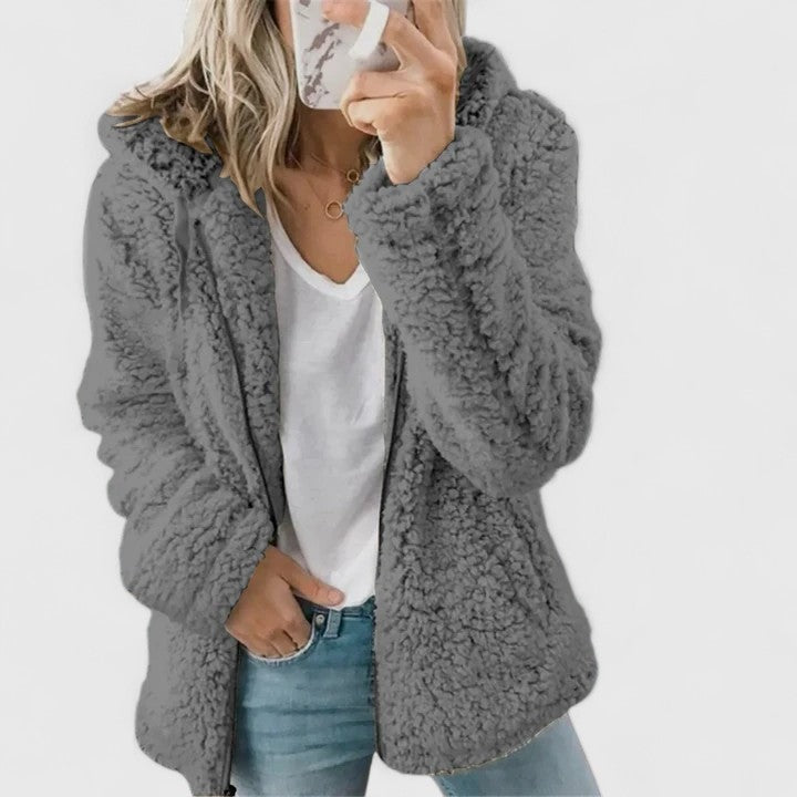 Maeve | Hooded Teddy Faux Fur Warm Jacket