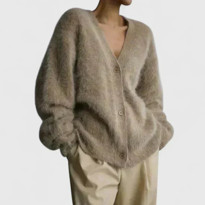 Lucerinna | Classic Cut Cosy Nights Winter Wool Cardigan
