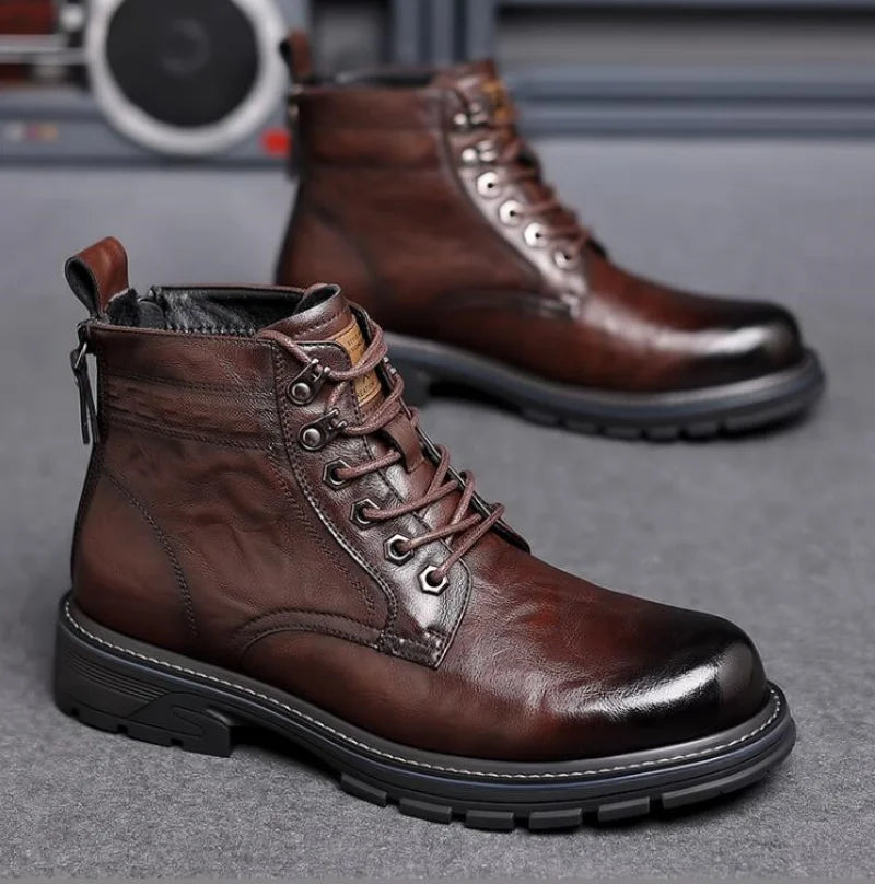 Horace | Leather Ranger Boots