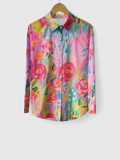 Anica | Colourful Print Relaxed Fit Blouse