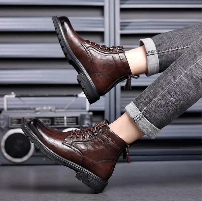 Horace | Leather Ranger Boots