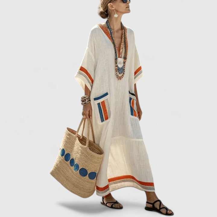 Elizabeth | Loose Fit Pocket Maxi Dress