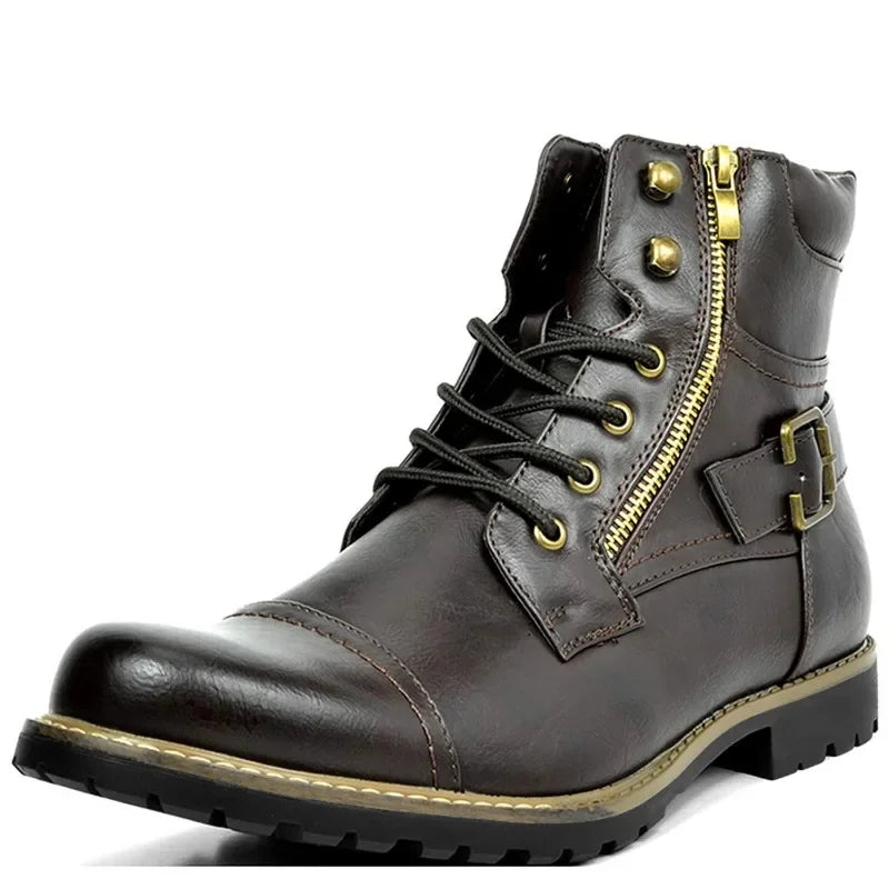 Julian | Lace-Up Leather Ankle Boots