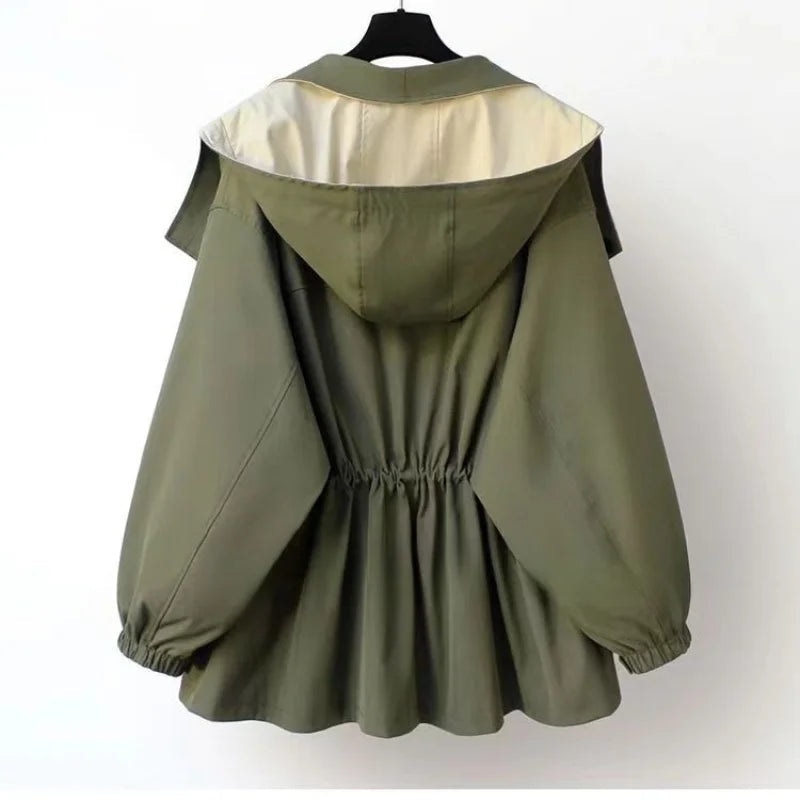 Marlow | Contrast Hooded Oversized Windbreaker Jacket