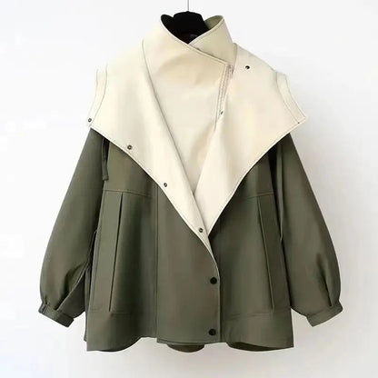 Marlow | Contrast Hooded Oversized Windbreaker Jacket