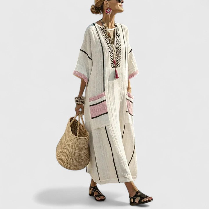 Elizabeth | Loose Fit Pocket Maxi Dress