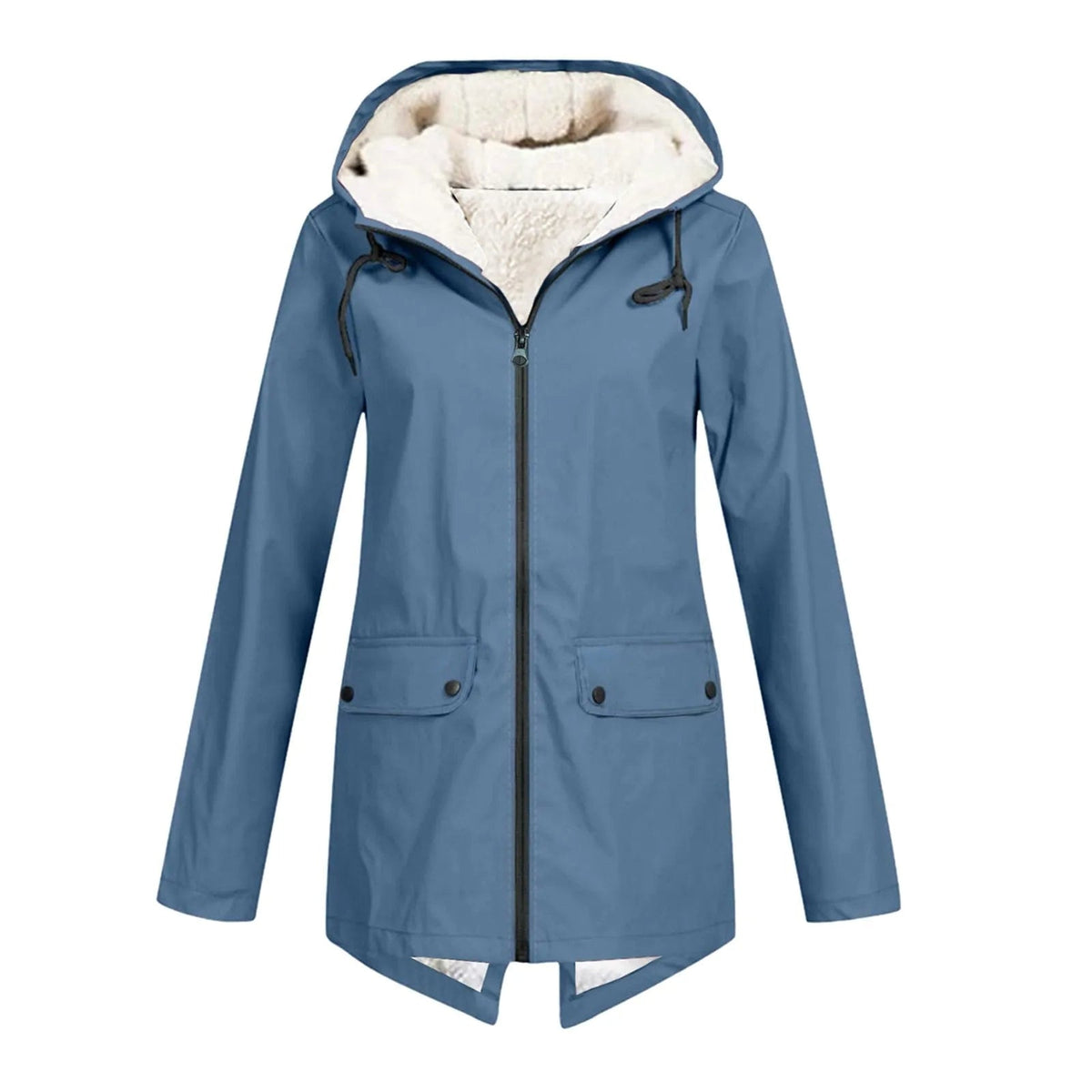 Harper | Waterproof Sherpa-Lined Hooded Rain Jacket