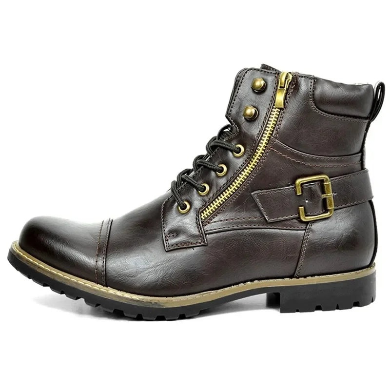 Julian | Lace-Up Leather Ankle Boots