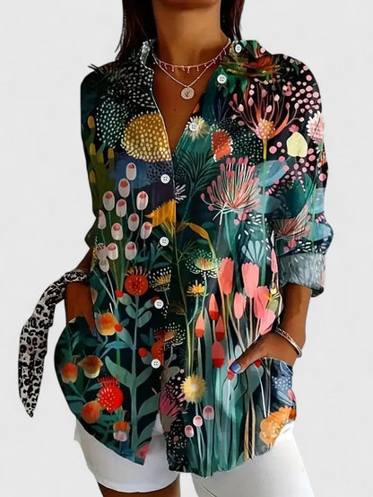 Anica | Colourful Print Relaxed Fit Blouse