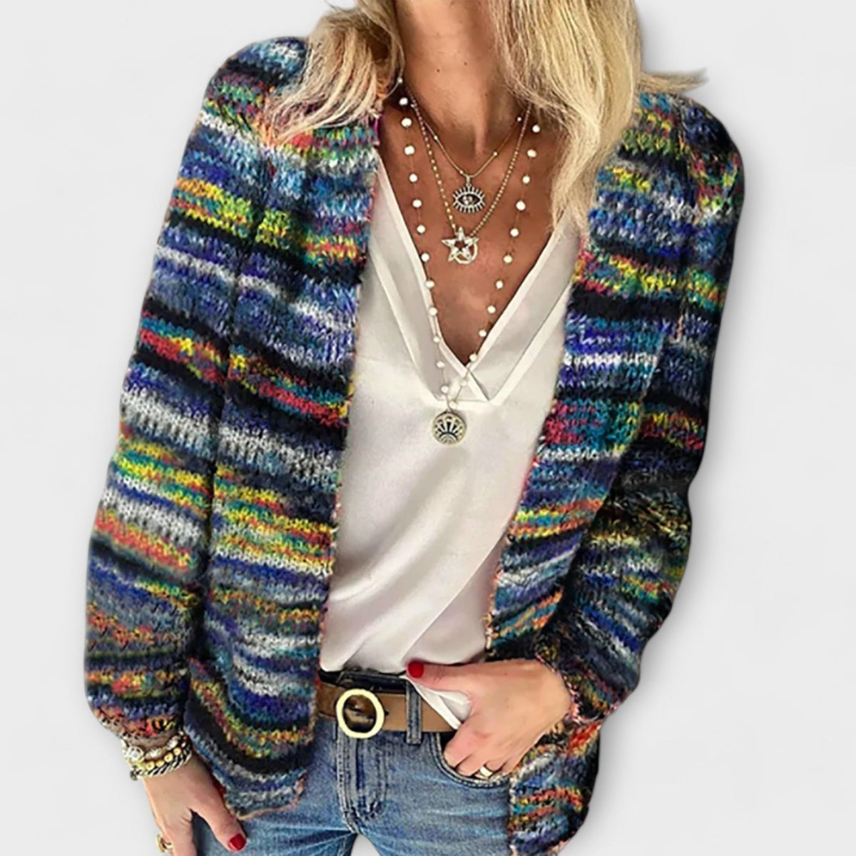 Dalynorah | Vibrant Cosy Fit Winter Cardigan