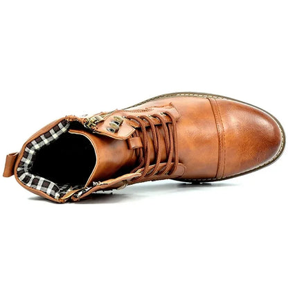 Julian | Lace-Up Leather Ankle Boots