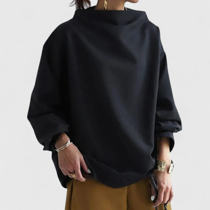 Britney | High-Neck Relaxed Fit Top