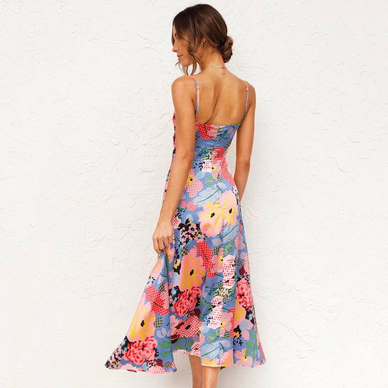 Martha | Women's Printed Maxi Wedding Guest Dress