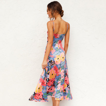 Martha | Women's Printed Maxi Wedding Guest Dress