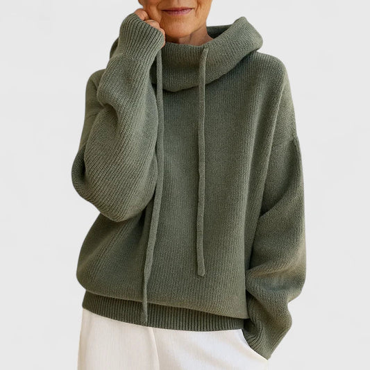 Karen | Cosy Oversized Slouchy Hooded Knit Jumper