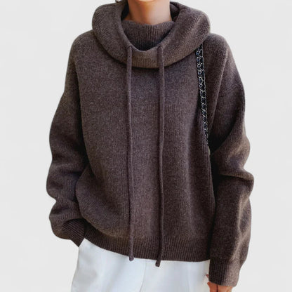 Karen | Cosy Oversized Slouchy Hooded Knit Jumper