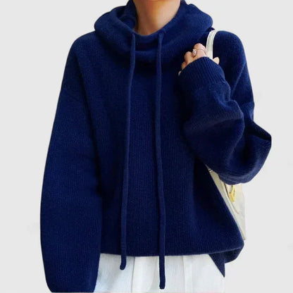 Karen | Cosy Oversized Slouchy Hooded Knit Jumper