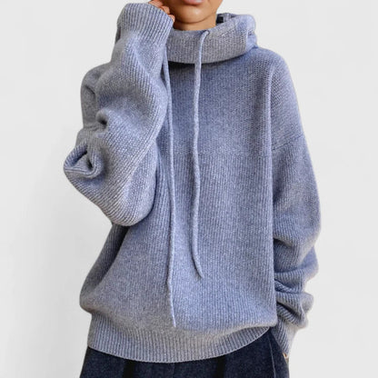 Karen | Cosy Oversized Slouchy Hooded Knit Jumper