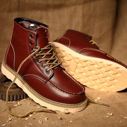 Montague | Leather Winter Boots with Padded Insoles