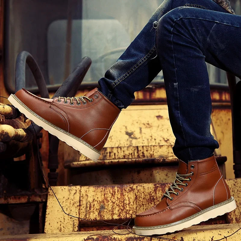 Montague | Leather Winter Boots with Padded Insoles