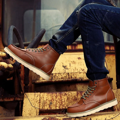Montague | Leather Winter Boots with Padded Insoles