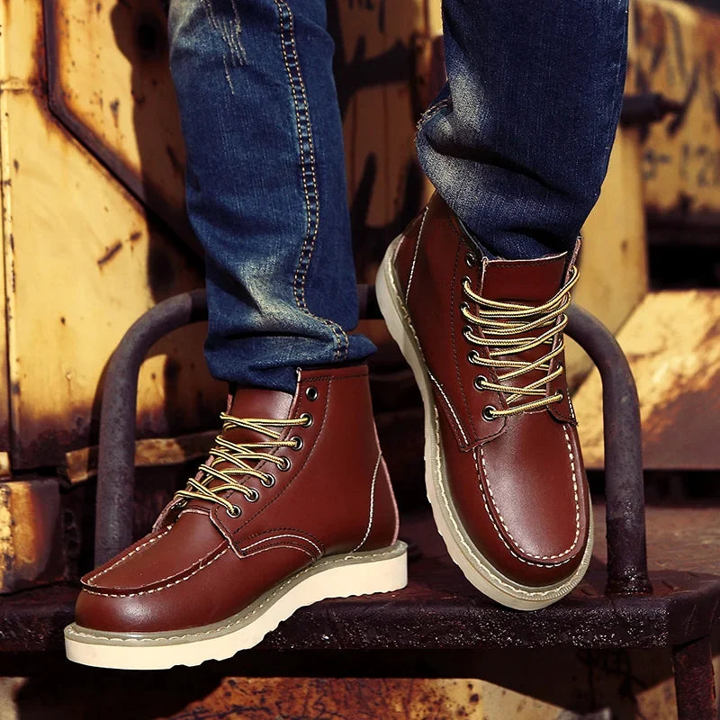 Montague | Leather Winter Boots with Padded Insoles